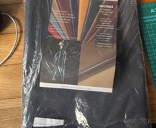 Neotrims faux leather fabric black 1m