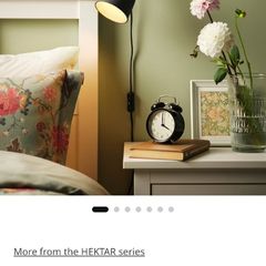 2 x ikea hekatr lamps