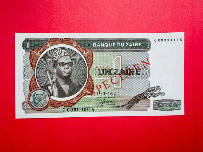 Zaire. 1 Zaire  1972  ( Specimen ) C0000000A  19AS   ( Uncirculated)