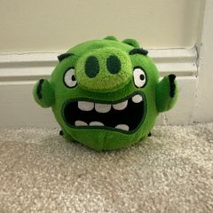 Angry Birds Green Pig Plush Soft Toy approx. 12 cm. 2016 Spin Master Used Please see photos