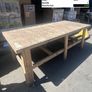 Heavy Duty Wooden Work Bench 124cm Workshop Table Image 3