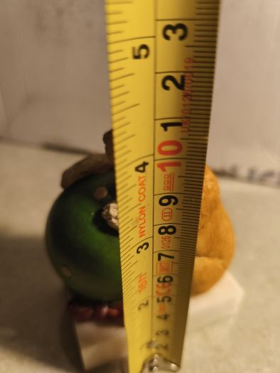 Vintage  Puppy Figurine Holding a ball on marble plinth