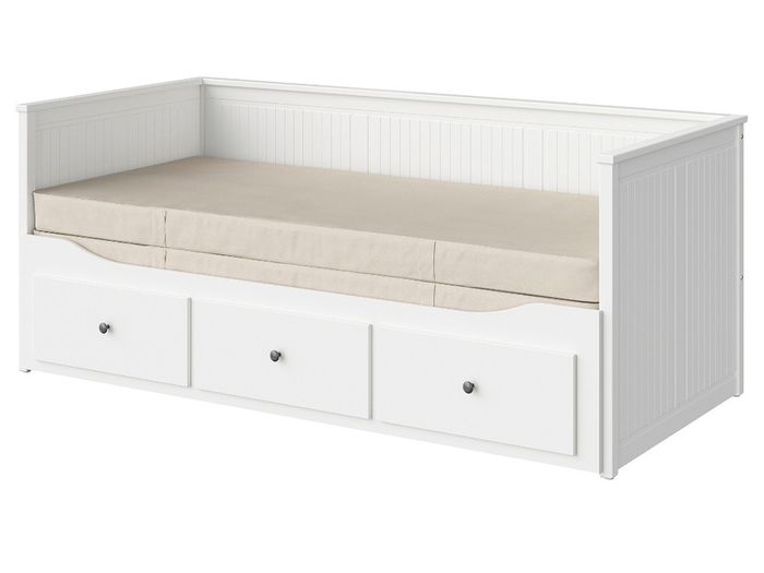 IKEA HEMNES Day-bed frame with z mattresses with 2 mattresses