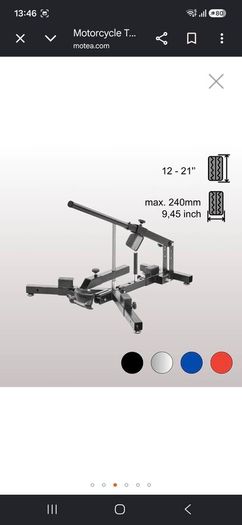 Motorcycle tyre changer