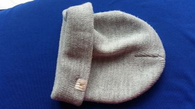 Age 6 Years & Upwards - A Lovely Winter Hat - Grey with Silver Detail - E
