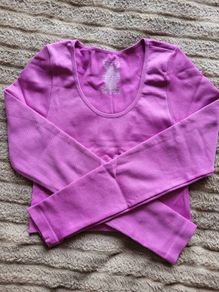 Primark Purple Long Sleeve Crop Top