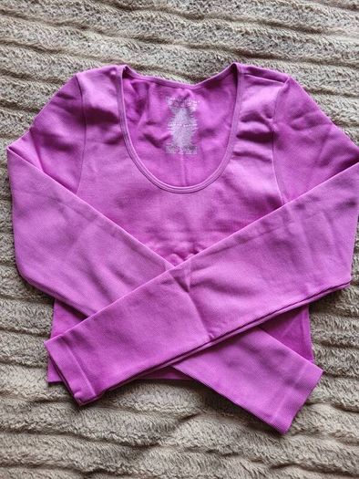 Primark Purple Long Sleeve Crop Top