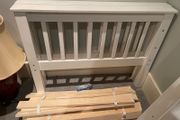 White Sturdy Single Wooden Bed Frame - Can Deliver
