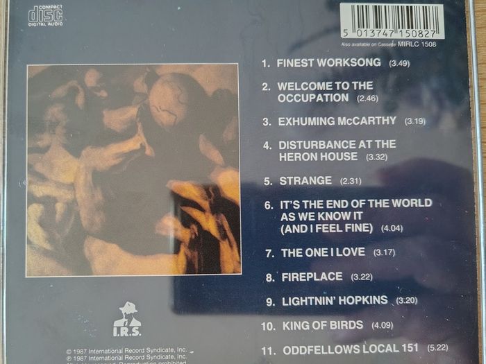 R.E.M. - Document CD (1987) Reissue Alternative Rock EX+