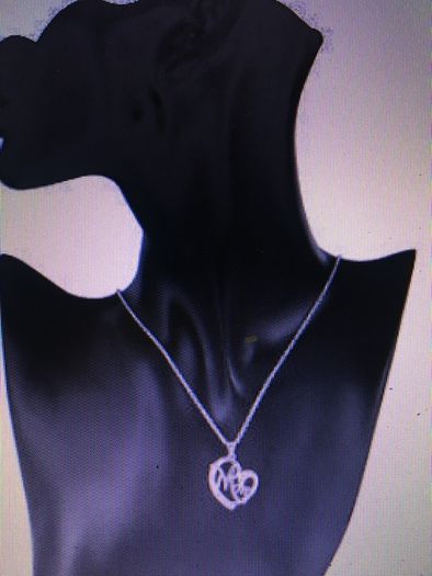 Silver Mom Heart Pendant