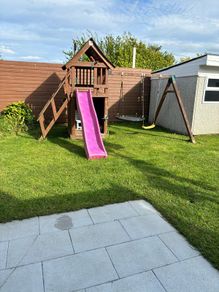 wooden treehouse play house