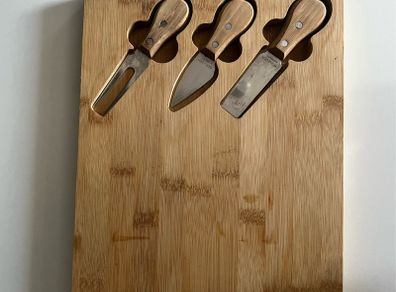 cheese board and knife set
