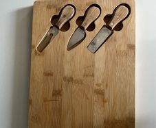 cheese board and cheese knife set