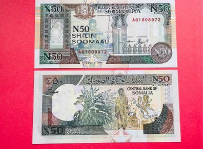Somalia  50. Shilin. 1991. Pick  R002.  Unc