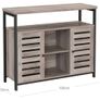 New Greige Cabinet With Open Shelves - FREE P&P Image 6