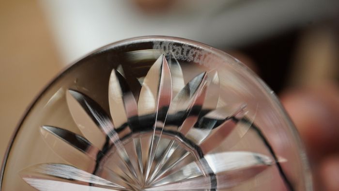 Set of 6 Vintage Waterford Crystal Ashling Footed Tumblers