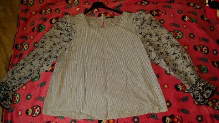 Brand new M&S Limited Edition Blue mix embroidered  blouse size UK18 EU46 Postage included