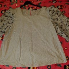 Brand new M&S Limited Edition Blue mix embroidered  blouse size UK18 EU46 Postage included