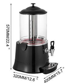 BRAND NEW 10L Electric Hot Chocolate Heater Melting Machine 400W Automatic Milk Mixer Warmer