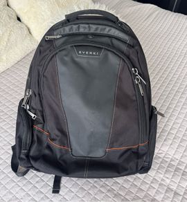 Everki Premium Black & Orange Laptop Backpack Travel Rucksack