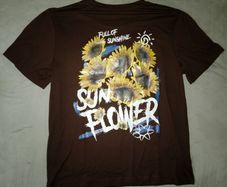 Sunflower T-shirt for Him XL  Full Off Sunshine Sunflowers