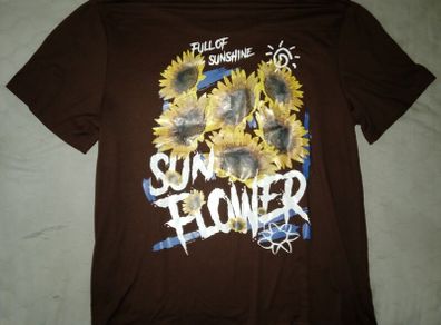 Sunflower T-shirt for Him XL  Full Off Sunshine Sunflowers