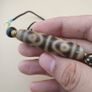 Vintage 12 Unique Eyes Himalayan Tibetan Agate Dzi Bead Pendant Necklace Image 3