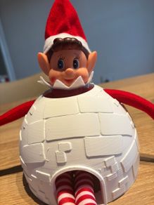 elf on the shelf igloo post boxes and needohs