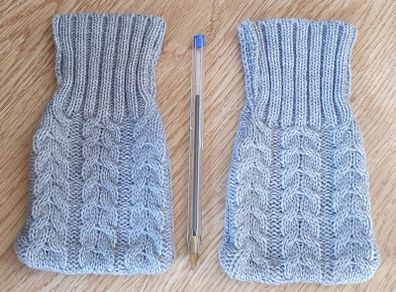 New - Two Cute Knitted Hand Warmer Covers - Read Carefully - #