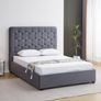 Madison Ottoman 4'6" Bed In Grey Image 3