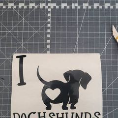 Dachshund dog sticker