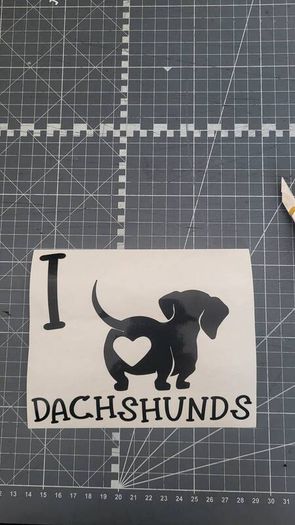 Dachshund dog sticker