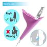 Female Outdoor Pee Urinal Travel Camping Portable Urinal for Women Soft Silicone Disposable Urination Paper Device Stand Up Image 3