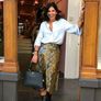 ZARA  shiny SNAKESKIN print skirt bloggers favourite Image 2