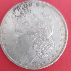 1887 "O" American MORGAN  Dollar 90% Silver