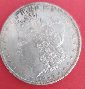 1887 "O" American MORGAN  Dollar 90% Silver