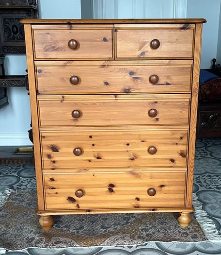 Tall Pine Chest of Drawers