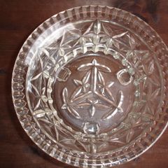 Sowerby Art Deco 3 Footed Glass  Bowl