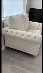 2 Seater Custom made Cream Sofa