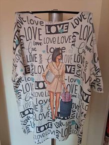Fancy Italian tunic dress size UK20/22 EU48/50 Postage included