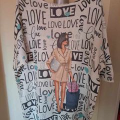 Fancy Italian tunic dress size UK20/22 EU48/50 Postage included