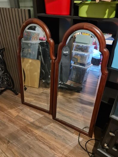 2 wooden vintage Mirrors