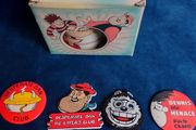 1988 vintage Dandy Beano collectable mug and badges