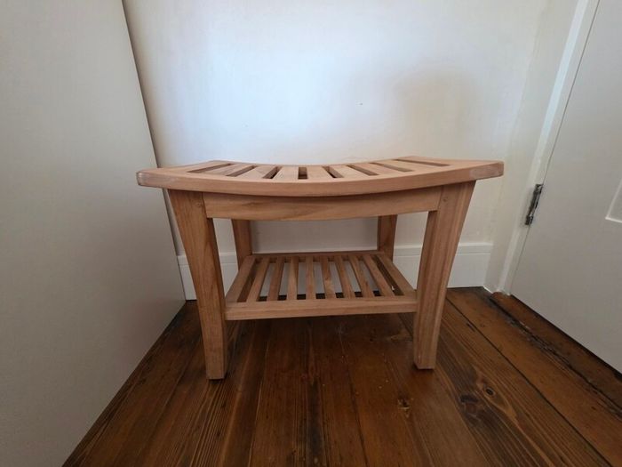 Solid Teak Shower/Spa Bench