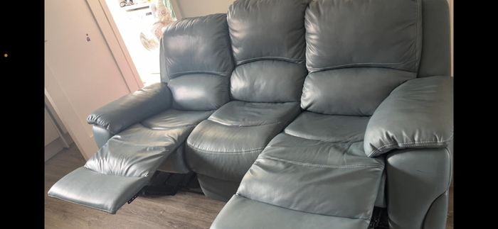 3 Seater Leather Recliner Sofa