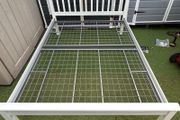 Really Sturdy White Metal 4Ft 6 Double Bed Frame - Can Deliver