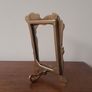 Antique Art Nouveau Brass Picture Frame Image 3