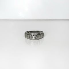 Sterling Silver Ring with CZ Stone