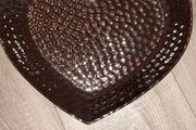 Chrome Hammered Heart Bowl