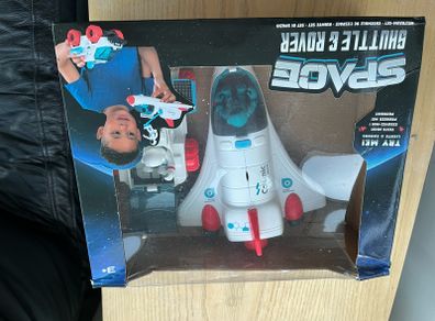 Space shuttle and rover